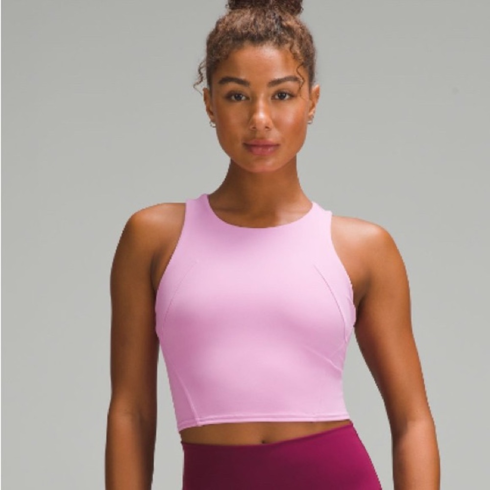 Lululemon Wundertrain Racerback Tank top Dahlia Mauve pink 6